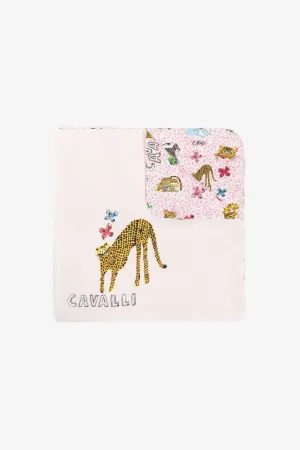 Manta para bebé con logotipo y estampado Wildlife