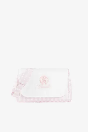 monogram embroidered-logo changing bag