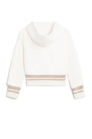 Monogram logo zipped hoodie | Roberto 