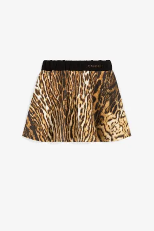 Ocelot-Print Skirt