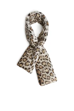 Padded Leopard Print Scarf Roberto Cavalli S Scarves Padded Leopard Print Scarf