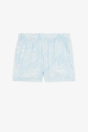 Pantalón corto con parche Animalier Patchwork