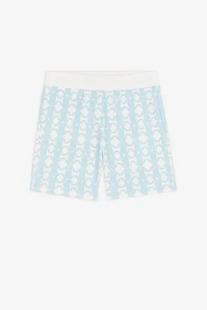 Pantalón corto de algodón con estampado Monograma RC