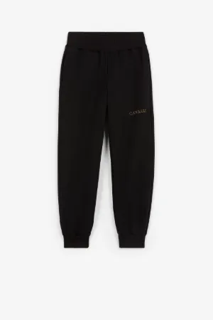 pantalon de jogging à logo en cristal