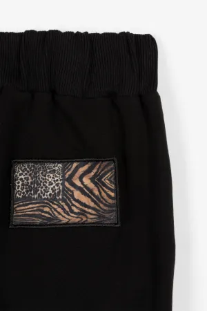 Pantalon de survêtement à appliqué Animalier Patchwork