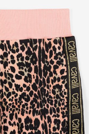 Pantalon de survêtement à imprimé léopard