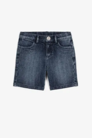 pantalones vaqueros cortos con monograma