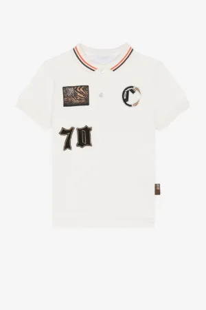 Polo à appliqué Animalier Patchwork