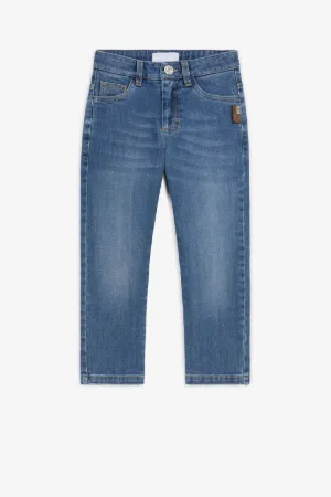 RC Monogram-Embroidered Jeans