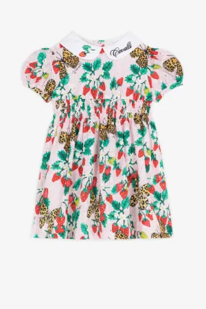 Robe à imprimé fraises et papillons