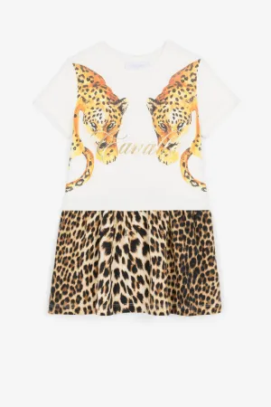 Robe à imprimés jaguar et léopard
