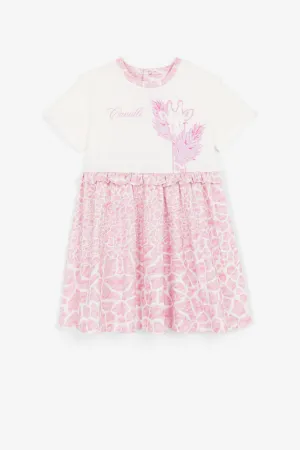 robe volantée à imprimé animalier