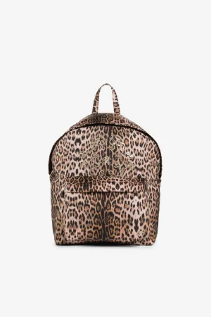 Sac à dos à imprimé léopard