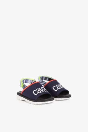 Sandalen mit Logo-Print