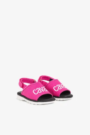Sandalen mit Logo-Print