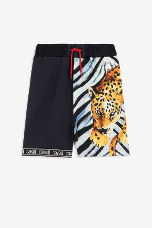 Shorts con stampe Zebra e Jaguar
