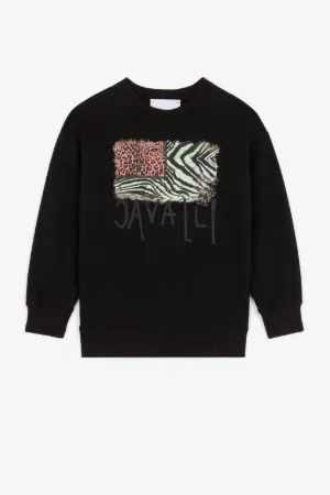 Sudadera con estampado Animalier Patchwork