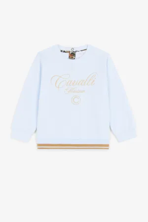 Sudadera de algodón con logo bordado