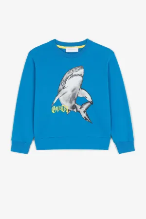 sweat à imprimé requin