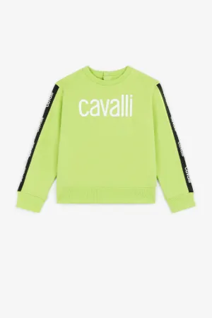 Sweat à rayures à logos