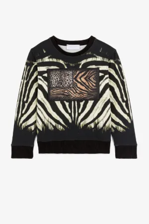 Sweatshirt mit Freedom-Print