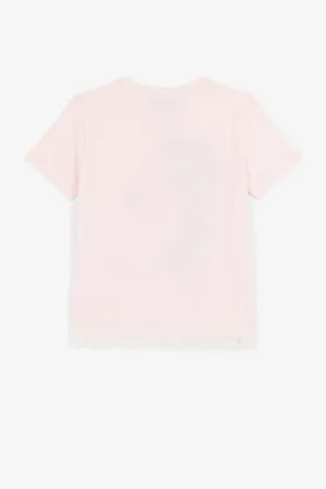 t-shirt à fleurs