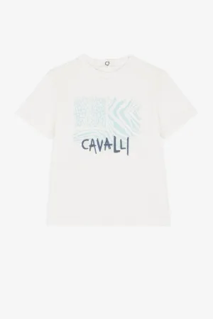 T-shirt à imprimé Animalier Patchwork