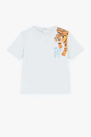 t-shirt à imprimé tigre