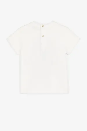 T-shirt à imprimés fleurs et animaux