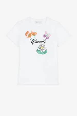T-shirt à logo brodé