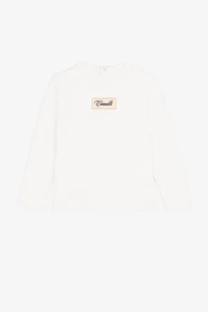 t-shirt à patch logo