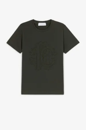 T-shirt con Monogram RC ricamato