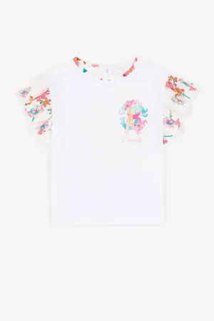 T-Shirt mit Blumen-Print