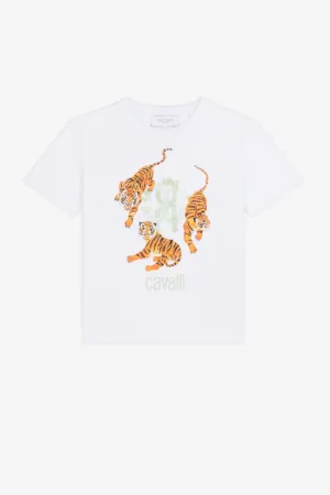 T-Shirt mit Tiger-Print