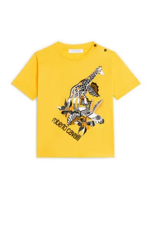 T-Shirt mit Tiger Skater Print 