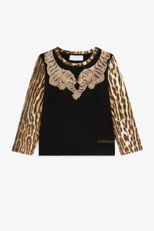 Tiger And Ocelot-Print Top