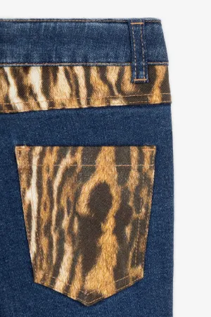 Vaqueros con estampado Ocelot