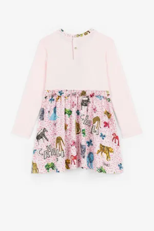 Vestido con logotipo y estampado Wildlife
