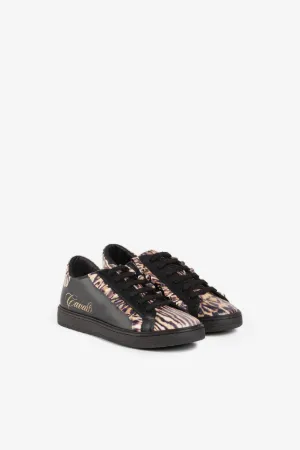zapatillas con motivo de leopardo