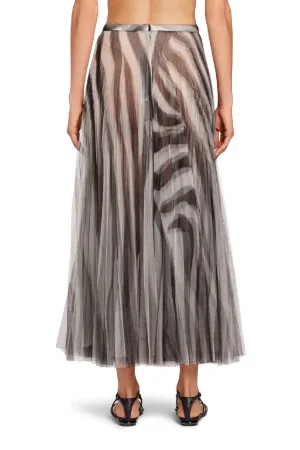 Jupe en tulle motif Zebra Avantgarde