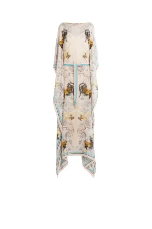 Kaftan mit Hybrid Animals Print