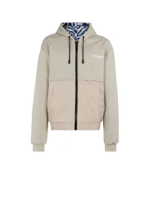 Kapuzenjacke mit Kontrasteinsätzen