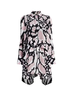 Kleid mit Macro Lynx Print