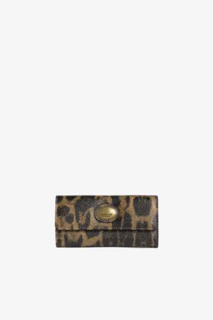 Кошелек с принтом Leopard и монограммой RC