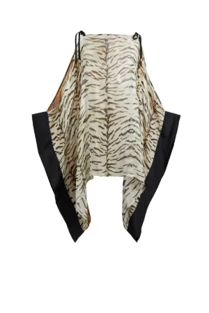 La Tigresse-Print Silk Kaftan