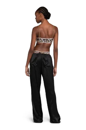 Lace-Trimmed Cheetah-Print Bralette