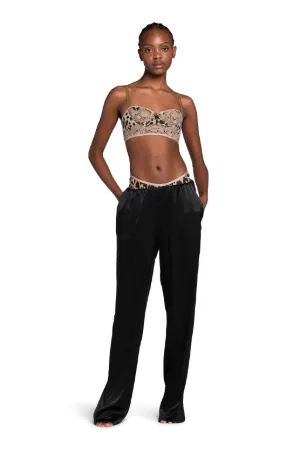 Lace-Trimmed Cheetah-Print Bralette