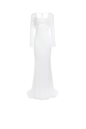 Langärmeliges Brautkleid aus Spitze