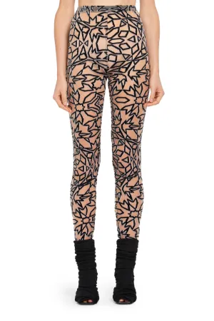 Legging à motif Graphic Tile dévoré