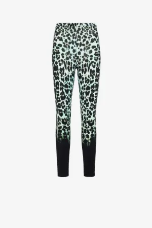 leggins con estampado de leopardo